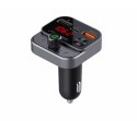 ART transmiter FM bluetooth 5.0 + USB A QC3.0 + Typ C (total 30W) FM-84B czarny