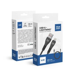 Kabel USB A do Lightning Blue Star 2A 12W 1 m DC99I czarny