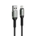 Kabel USB A do Lightning Forcell F-Energy 2,4A 12W Cafule 0,25 m C257 czarny