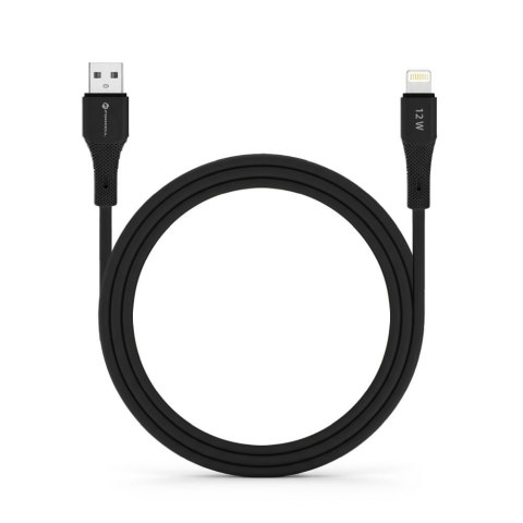 Kabel USB A do Lightning Forcell F-Energy 2,4A 12W Silicone 1 m C343 czarny