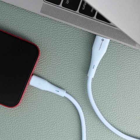 Kabel USB A do Lightning Forcell F-Energy 2,4A 12W Silicone 1 m C343 niebieski