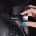 Ładowarka samochodowa Forcell F-Energy Carbon USB C + USB A QC3.0 PD 3A 38W CC50-1A1C czarna