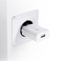 Ładowarka sieciowa do telefonu Forcell F-Energy USB A QC3.0 2,4A 18W + kabel USB A do USB C TFK-TC-1099 biała