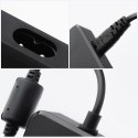 Uniwersalny zasilacz do laptopa 90W Forcell F-Energy USB C + 6 końcówek E856 czarny