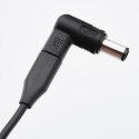 Uniwersalny zasilacz do laptopa 90W Forcell F-Energy USB C + 6 końcówek E856 czarny