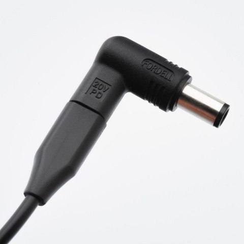 Uniwersalny zasilacz do laptopa 90W Forcell F-Energy USB C + 6 końcówek E856 czarny