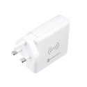 Wielofunkcyjna ładowarka Forcell F-Energy 4w1 2 x USB A + USB C 15W + power bank 8000mAh + ładowanie bezprzewodowe biała