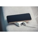 Wielofunkcyjna ładowarka Forcell F-Energy 4w1 2 x USB A + USB C 15W + power bank 8000mAh + ładowanie bezprzewodowe biała