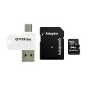 GOODRAM czytnik kart pamięci USB A + Micro USB ALL IN ONE M1A4 + karta microSD 64GB z adapterem