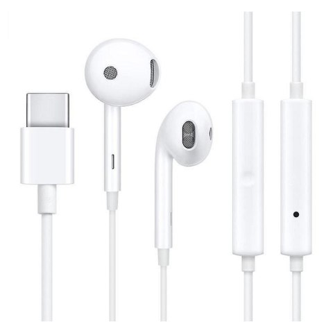 Oryginalne Słuchawki przewodowe doszune USB C Oppo MH147 bulk białe