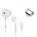 Oryginalne Słuchawki przewodowe doszune USB C Oppo MH147 bulk białe