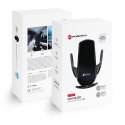 Uchwyt na telefon do samochodu indukcyjny automatyczny Forcell F-Grip HS1 Qi 15W do szyby / kratki czarny