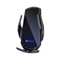 Uchwyt na telefon do samochodu indukcyjny automatyczny Forcell F-Grip HS1 Qi 15W do szyby / kratki czarny
