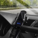 Uchwyt na telefon do samochodu indukcyjny automatyczny Forcell F-Grip HS1 Qi 15W do szyby / kratki czarny
