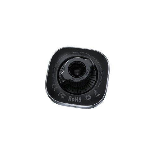 Uchwyt na telefon do samochodu indukcyjny zgodny z MagSafe Forcell F-Grip Air Mag F-07 Qi2 15W do kratki srebrny