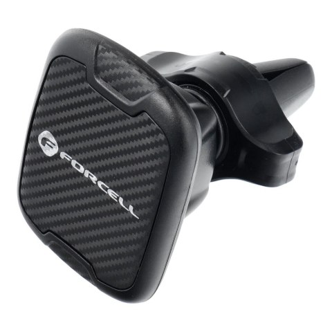 Uchwyt na telefon do samochodu magnetyczny Forcell F-Grip Carbon H-CT325 do kratki czarny