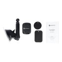 Uchwyt na telefon do samochodu magnetyczny Forcell F-Grip Carbon H-CT327 do szyby / deski czarny