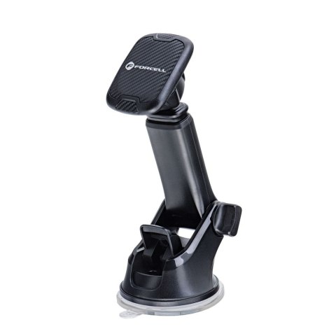 Uchwyt na telefon do samochodu magnetyczny Forcell F-Grip Carbon H-CT327 do szyby / deski czarny