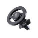 Uchwyt na telefon do samochodu magnetyczny zgodny z MagSafe Blue Star Clamp do kratki czarny