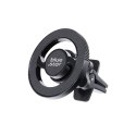 Uchwyt na telefon do samochodu magnetyczny zgodny z MagSafe Blue Star Clamp do kratki czarny