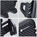 Uchwyt na telefon do samochodu uniwersalny Forcell F-Grip Carbon Bracket ramię 17cm do szyby czarny