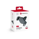 Uchwyt na telefon do samochodu uniwersalny Forcell F-Grip Carbon H-CF509 do kratki czarny