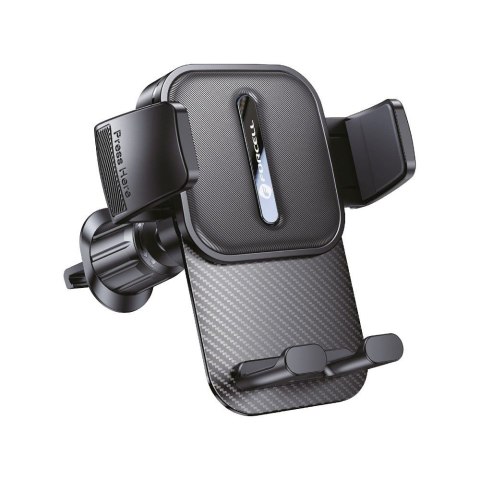 Uchwyt na telefon do samochodu uniwersalny Forcell F-Grip Guardian AV do kratki czarny