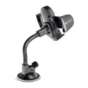 Uchwyt na telefon do samochodu uniwersalny Forcell F-Grip Oval 17 cm do szyby / deski / kratki czarny