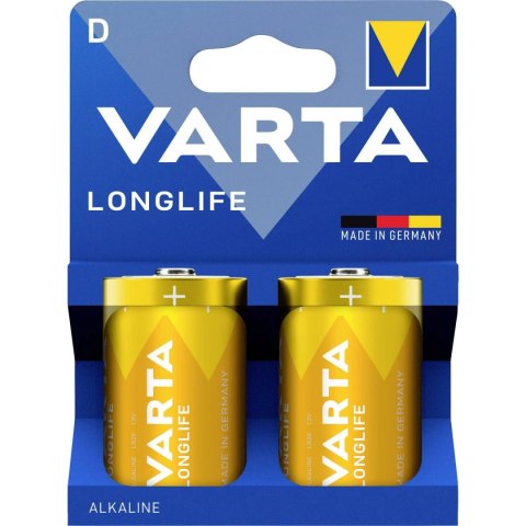 VARTA bateria alkaliczna R20 (Typ D) Longlife 2 szt (papierowa wkładka)