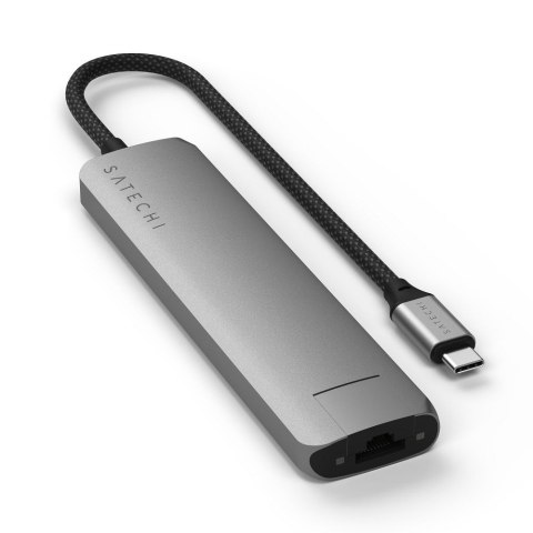 Adapter HUB 7w1 USB C Satechi Slim ST-P7SM szary