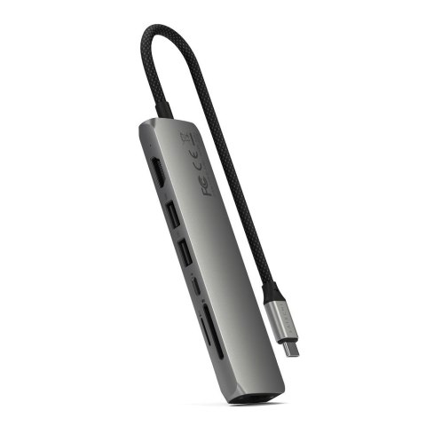 Adapter HUB 7w1 USB C Satechi Slim ST-P7SM szary