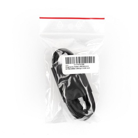 Oryginalny Kabel USB C do USB C Motorola 6,5A 1 m SC18D24968 bulk czarny