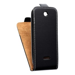 Etui z klapką pionowe na Nokia 225 Slim Flexi Fresh czarne