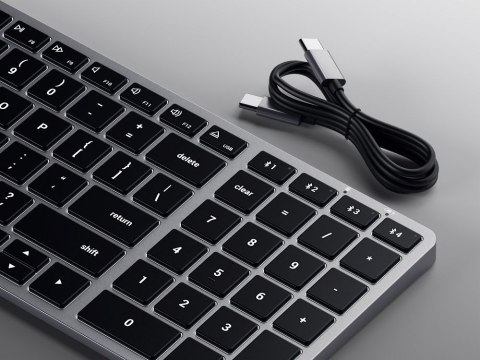 Klawiatura bezprzewodowa QWERTY Satechi Slim X2 ST-BTSX2M szara