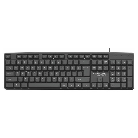 Klawiatura przewodowa USB A QWERTY K372 czarna