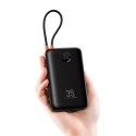 Powerbank Veger K2 (W2068) PD QC3.0 35W 20000 mAh z wbudowanymi kablami Typ C / Lightning czarny
