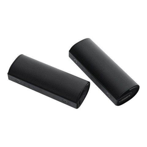 Powerbank Veger (W0587) 2,4A 2 szt 2 x 5000 mAh z podgrzewaczem do rąk czarno srebrny