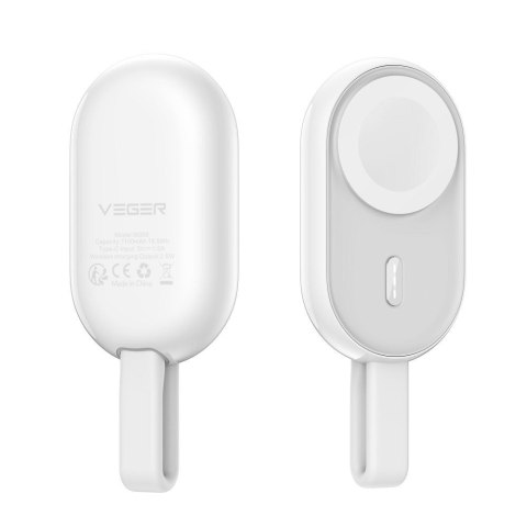 Powerbank do Apple Watch Veger (W0102) 1200 mAh Pomme biały