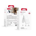 Powerbank zgodny z MagSafe Forcell F-Energy MagStand F10K2 QC3.0 PD 5A 20W 10000 mAh biały
