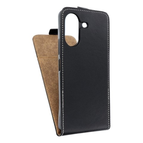 Etui z klapką pionowe na Xiaomi Redmi 13C / Poco C65 Slim Flexi Fresh czarne