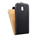 Etui z klapką pionowe na Samsung J3 2017 Slim Flexi Fresh czarne