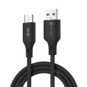 Kabel USB A do Micro USB Forcell F-Energy QC3.0 2,4A 18W Silicone 1 m C341 czarny