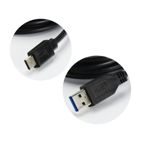 Kabel USB A do Typ C 3.0 2A HD2 2 m czarny