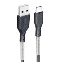 Kabel USB A do USB C Forcell F-Energy QC4.0 5A 60W Carbon 1 m CB-02A czarny