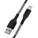 Kabel USB A do USB C Forcell F-Energy QC4.0 5A 60W Carbon 1 m CB-02A czarny
