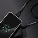 Kabel USB A do USB C Forcell F-Energy QC4.0 5A 60W Carbon 1 m CB-02A czarny