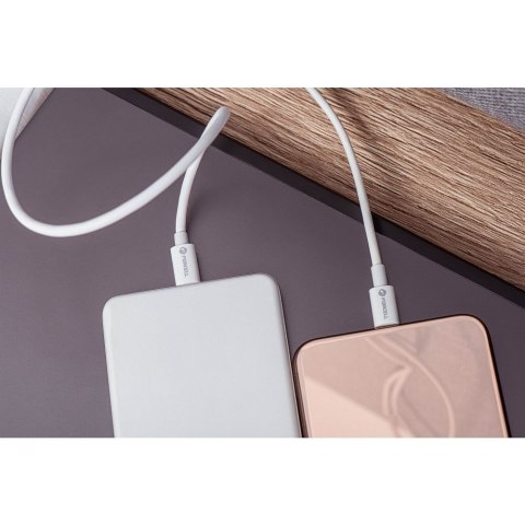Kabel USB C do USB C Forcell F-Energy QC4.0 PD 3A 60W 0,5 m C338 biały