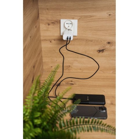 Kabel USB C do USB C Forcell F-Energy QC4.0 PD 3A 60W 0,5 m C338 czarny