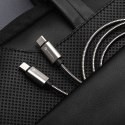 Kabel USB C do USB C Forcell F-Energy QC4.0 PD 3A 60W Metal 1 m C237 srebrny