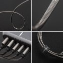 Kabel USB C do USB C Forcell F-Energy QC4.0 PD 3A 60W Metal 1 m C237 srebrny